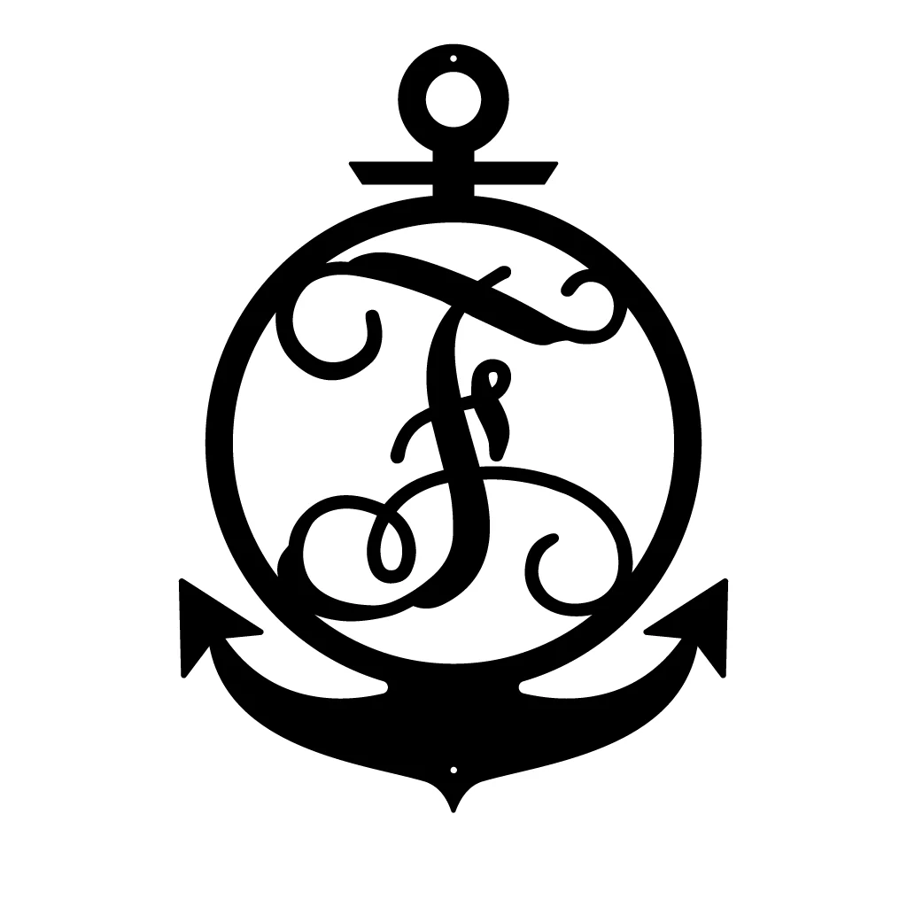 Anchor Initial Monogram - Image 10