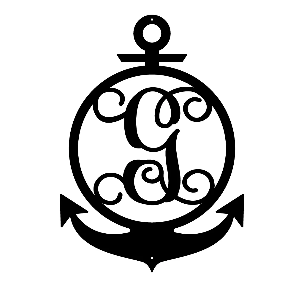 Anchor Initial Monogram - Image 11