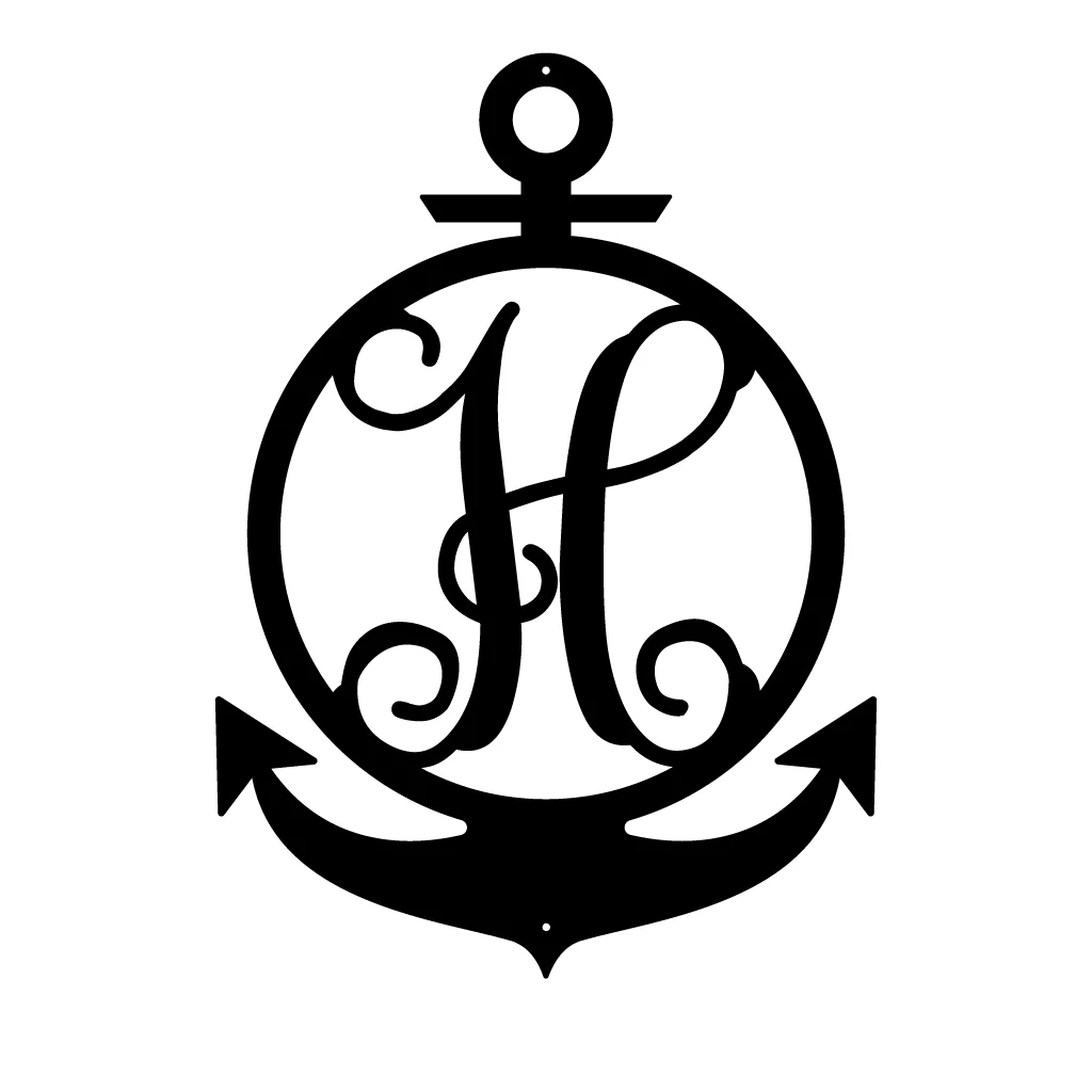 Anchor Initial Monogram - Image 12