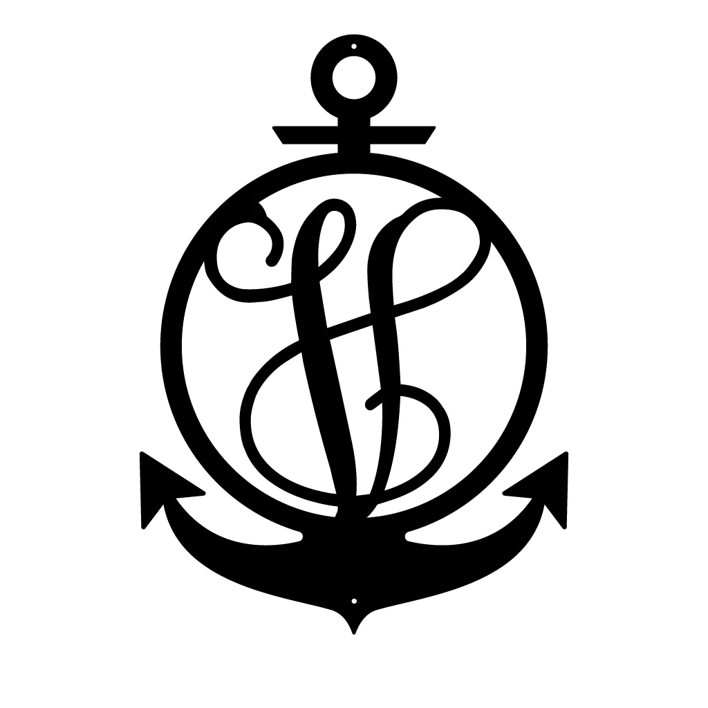 Anchor Initial Monogram - Image 26