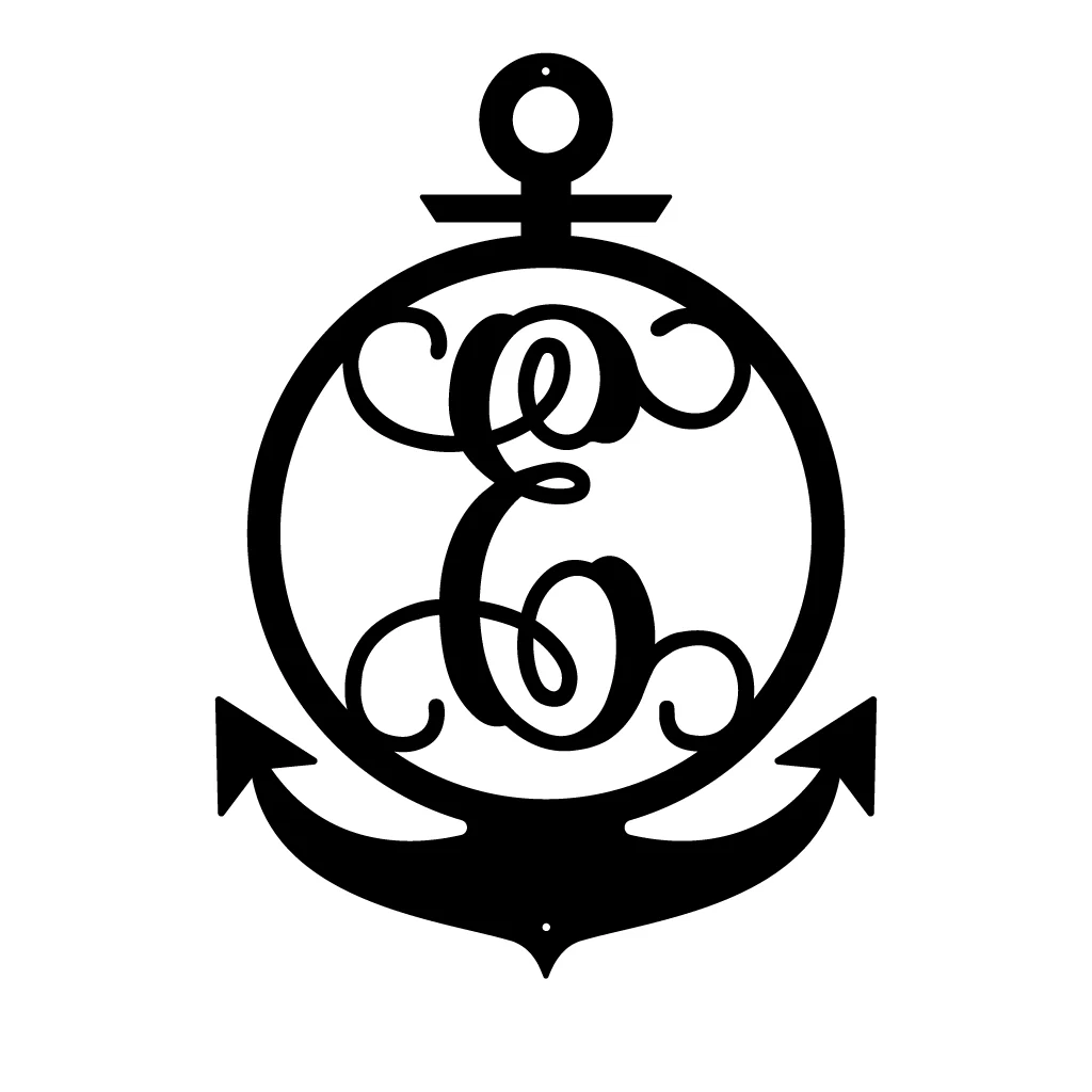 Anchor Initial Monogram - Image 9