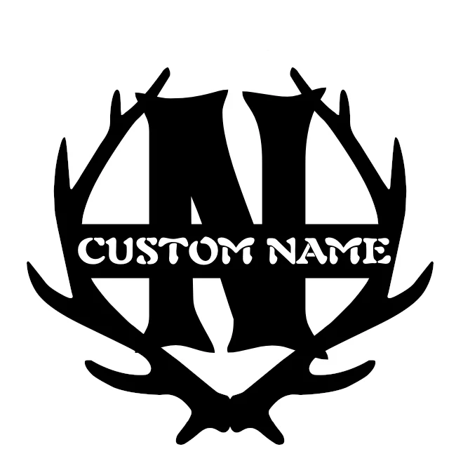 Antler Monogram Wall Décor - Image 3
