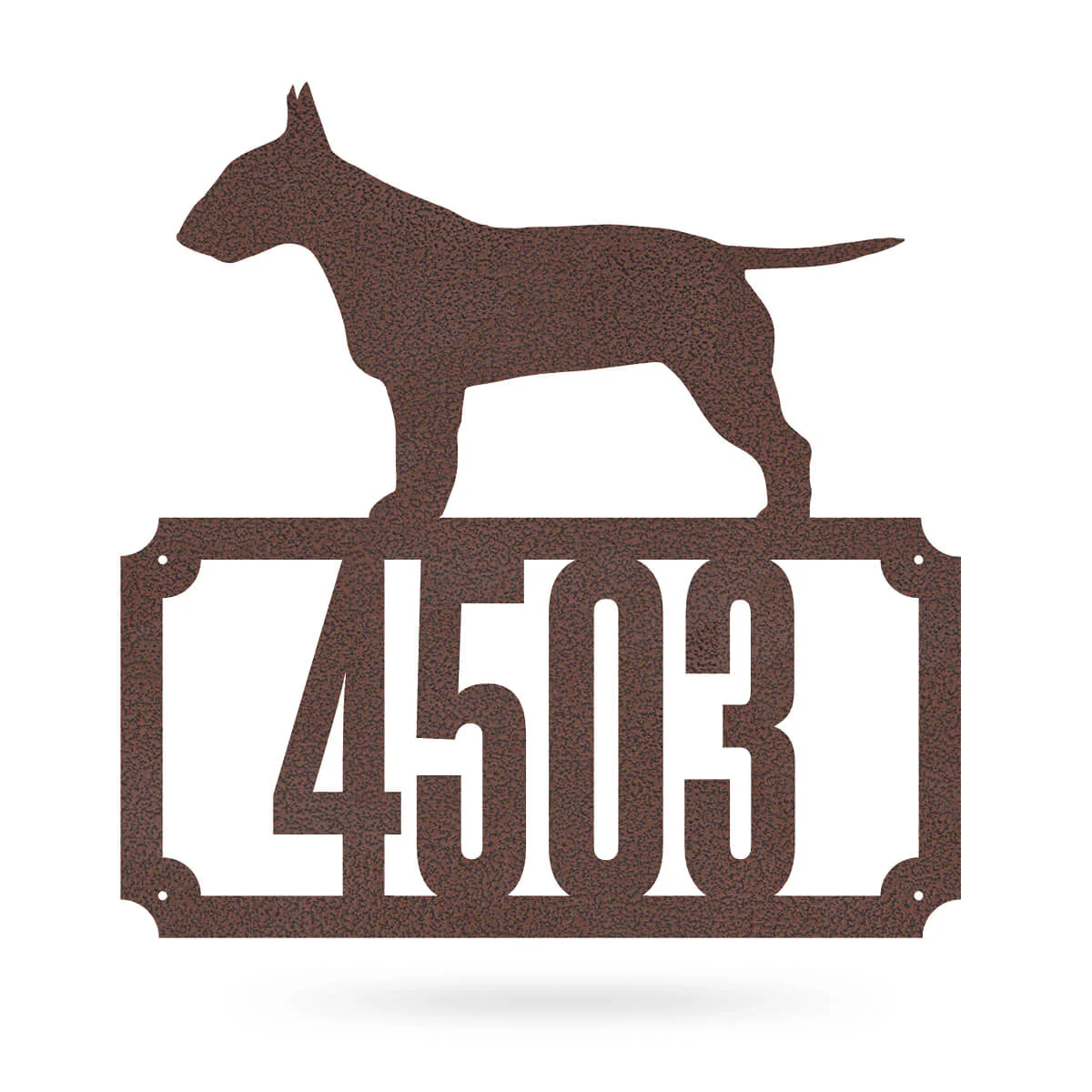 Bull Terrier Home Number Monogram - Image 7
