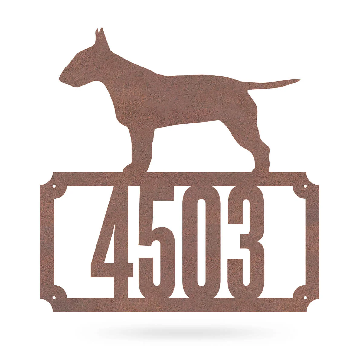Bull Terrier Home Number Monogram - Image 8