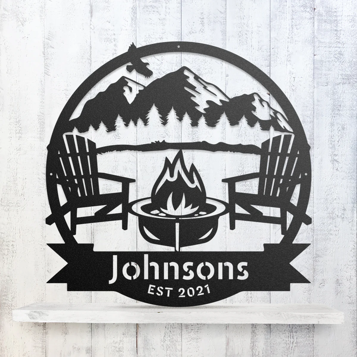 Personalized Campfire Monogram - Image 3