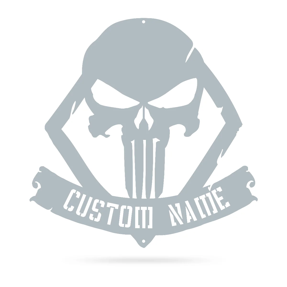 Distressed Skull Monogram Sign - Image 8