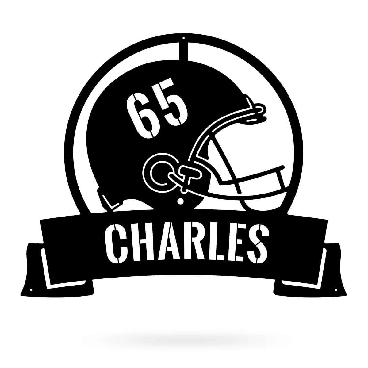 Football Helmet Monogram - Image 3