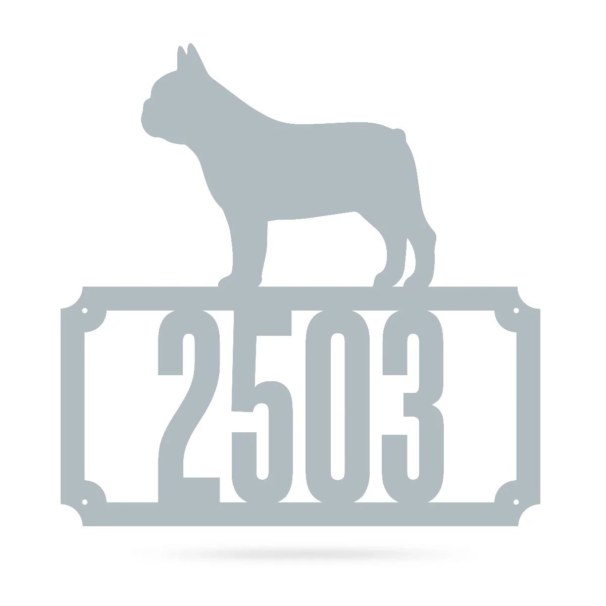 Bulldog Home Number Monogram - Image 6