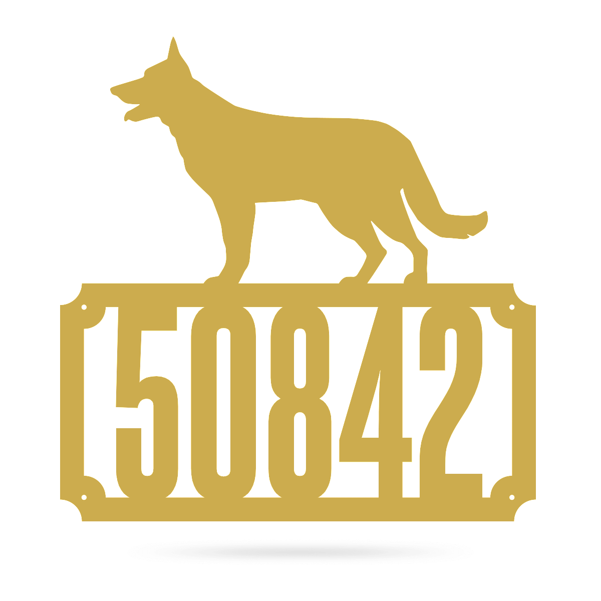 German Shepherd Home Number Monogram - Image 7