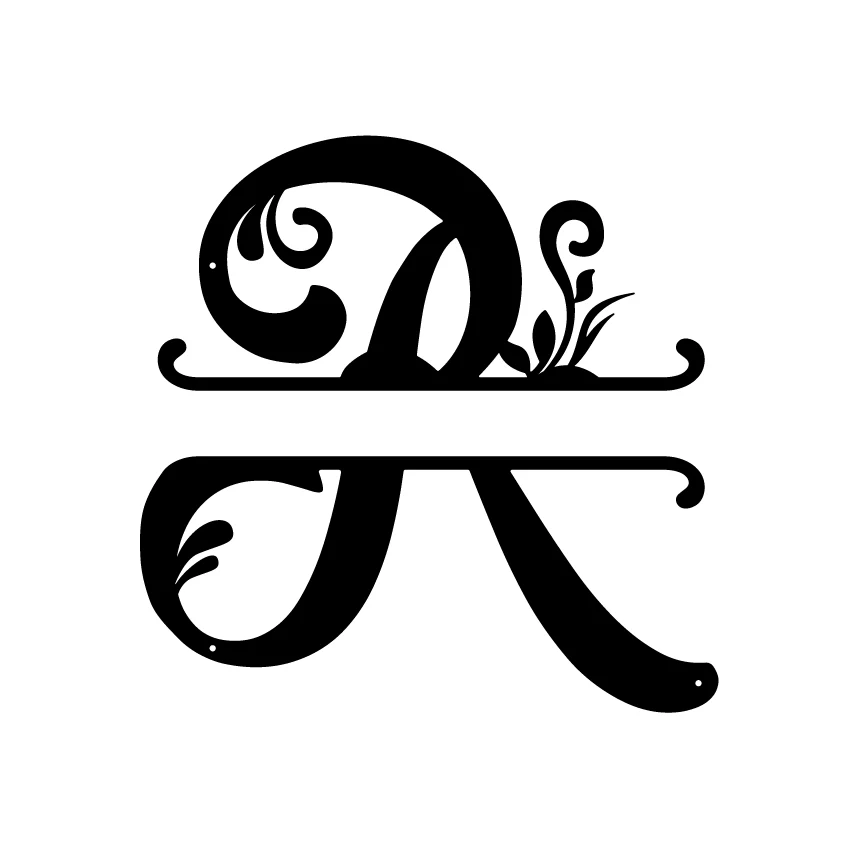 Initial Monogram Metal Sign Decor - Image 16
