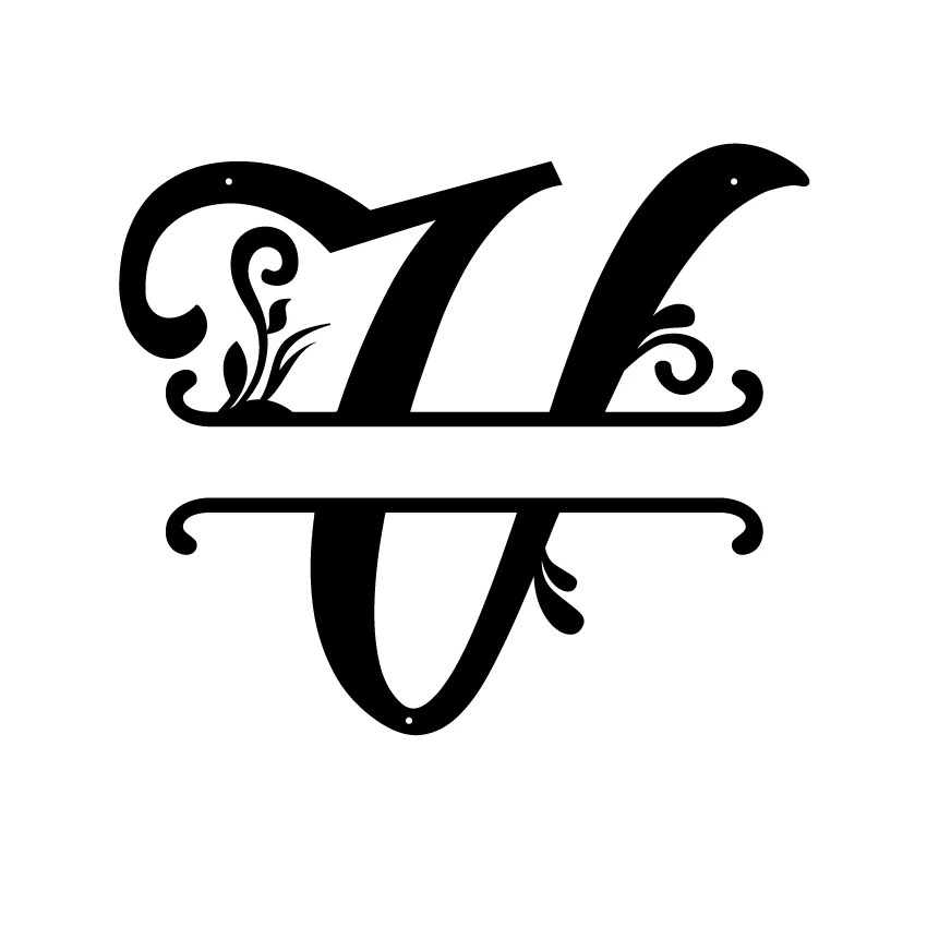 Initial Monogram Metal Sign Decor - Image 19