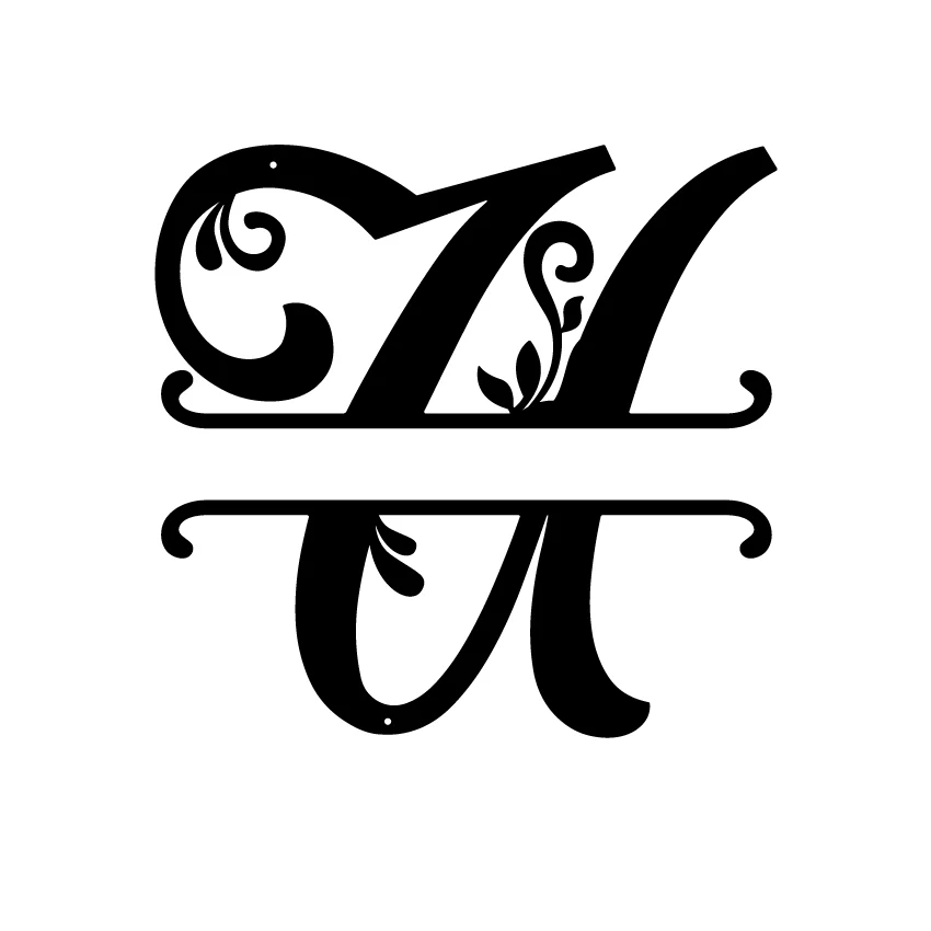 Initial Monogram Metal Sign Decor - Image 21