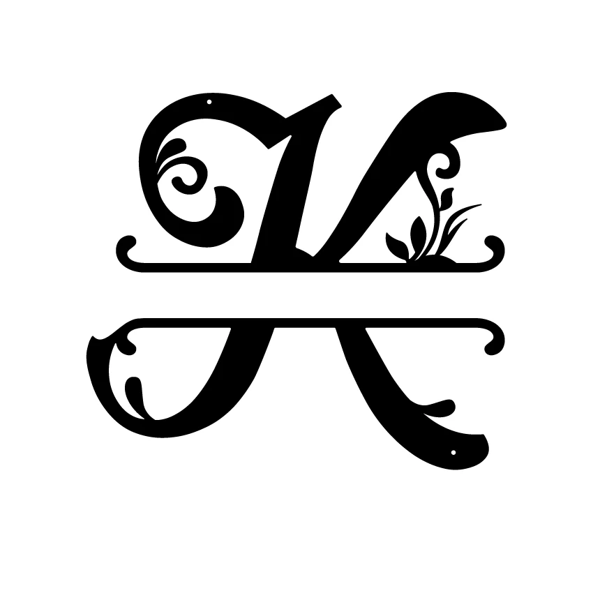 Initial Monogram Metal Sign Decor - Image 22