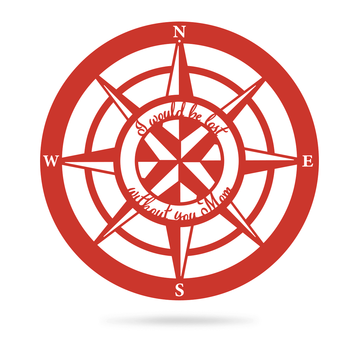 Lost Without Mom Compass Wall Art - Type A - Image 5