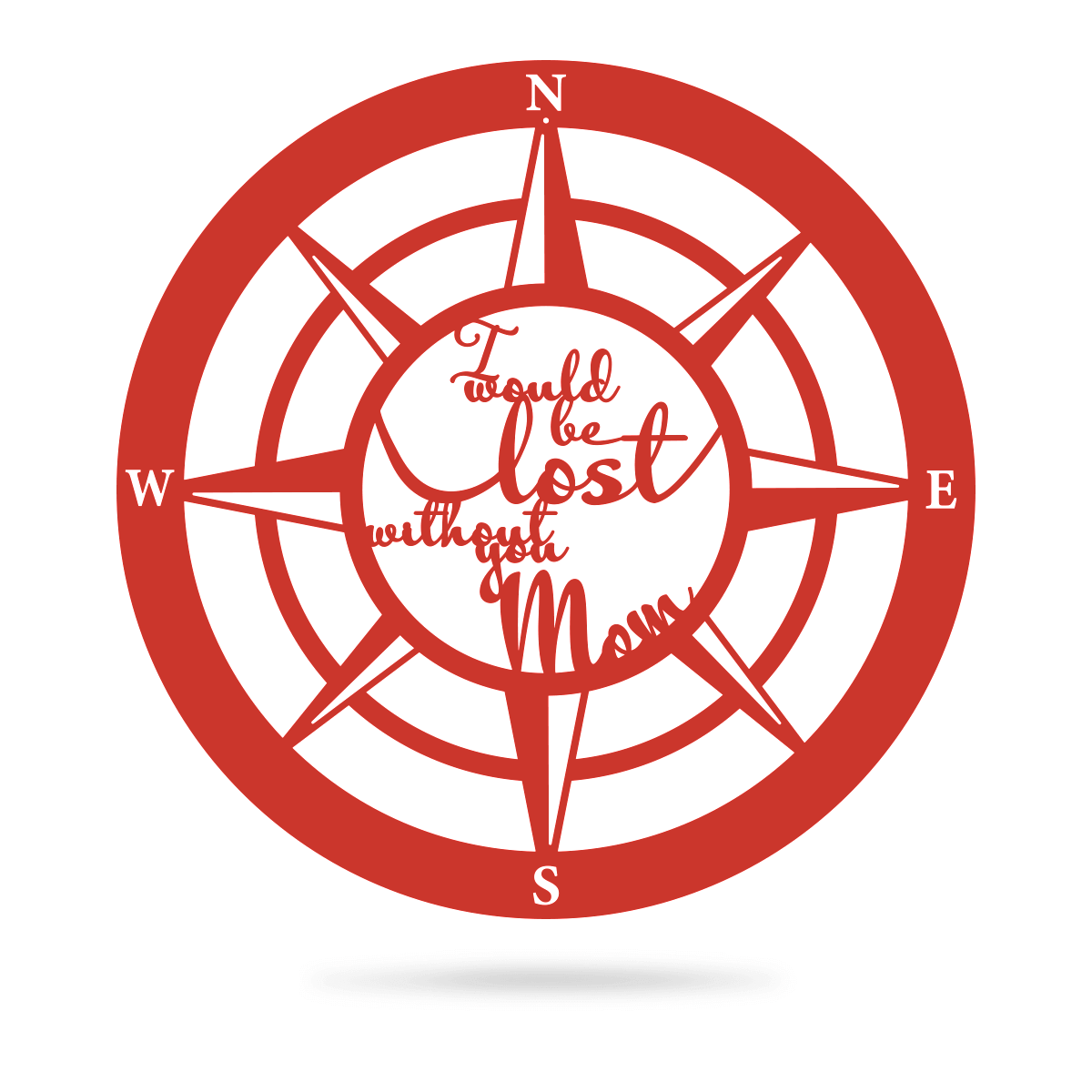Lost Without Mom Compass Wall Art - Type B - Image 5