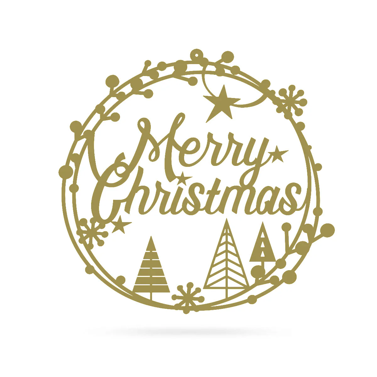 Merry Christmas Holiday Steel Sign - Image 10
