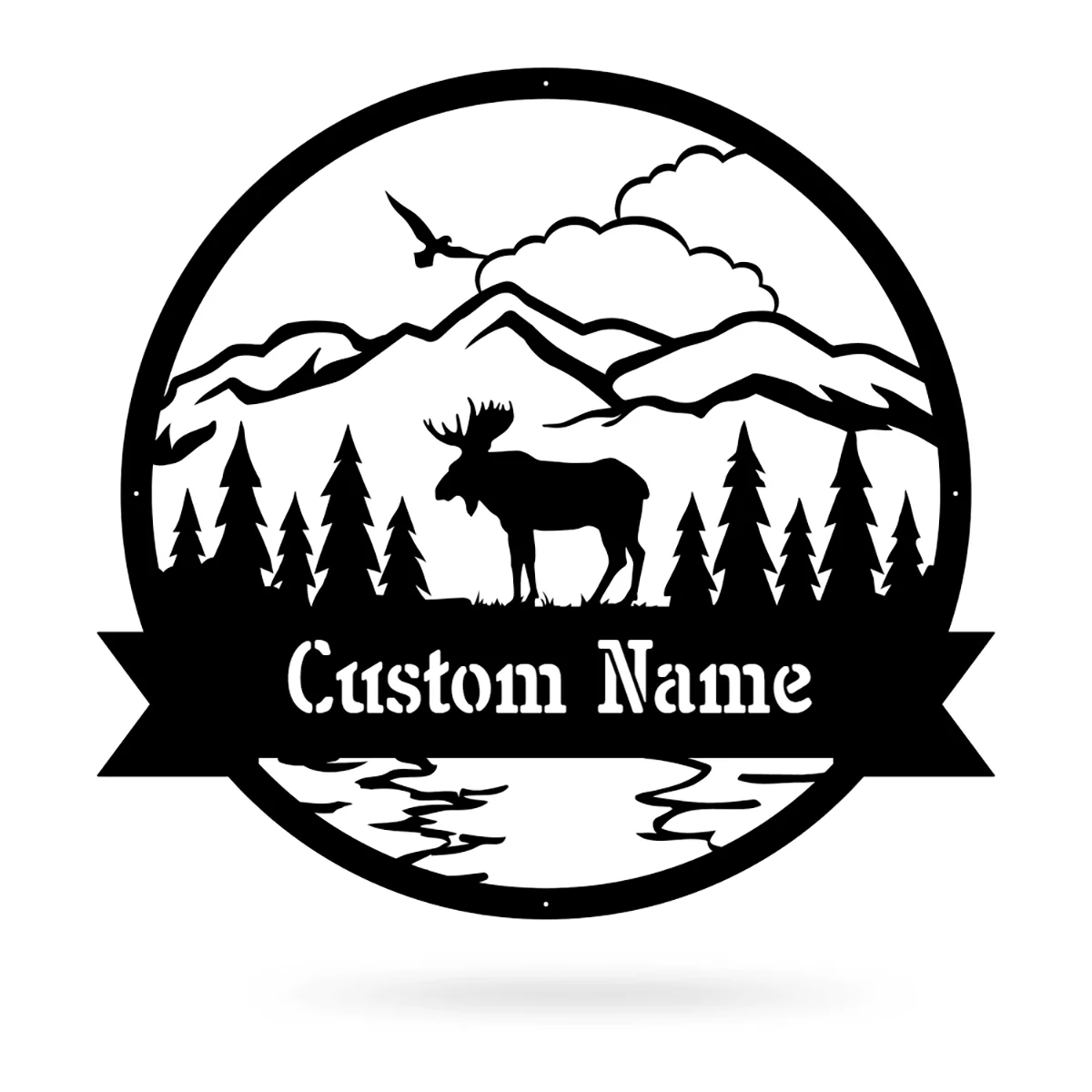 Great Outdoors Moose Monogram - Image 2