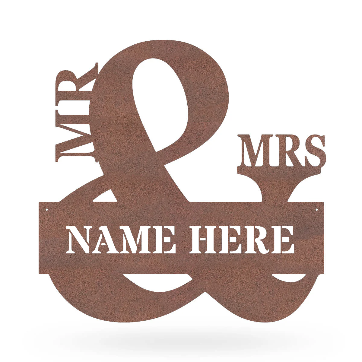 Mr & Mrs Monogram - Personalized Metal Name Sign - Custom Wedding Gift - Image 7