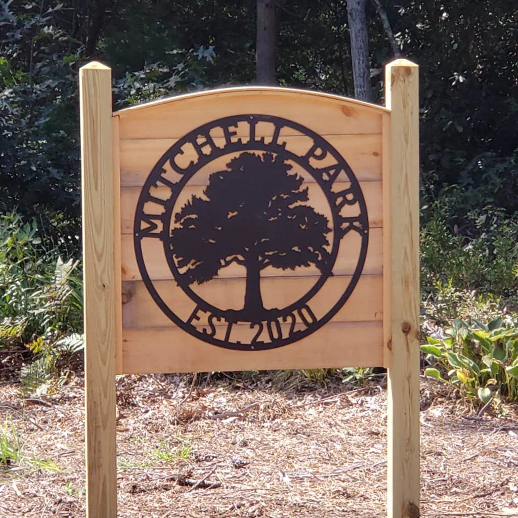 Oak Tree Personalized Metal Name Sign - Image 4