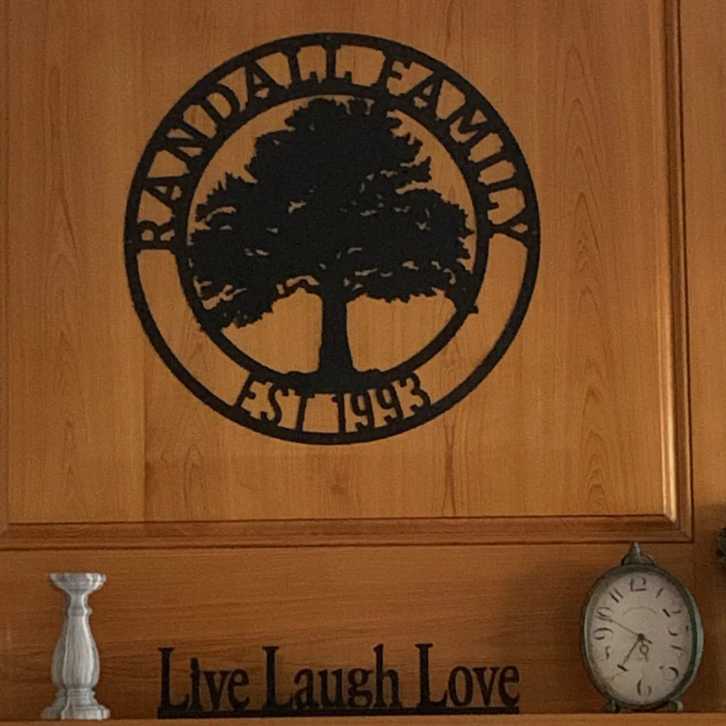Oak Tree Personalized Metal Name Sign - Image 6