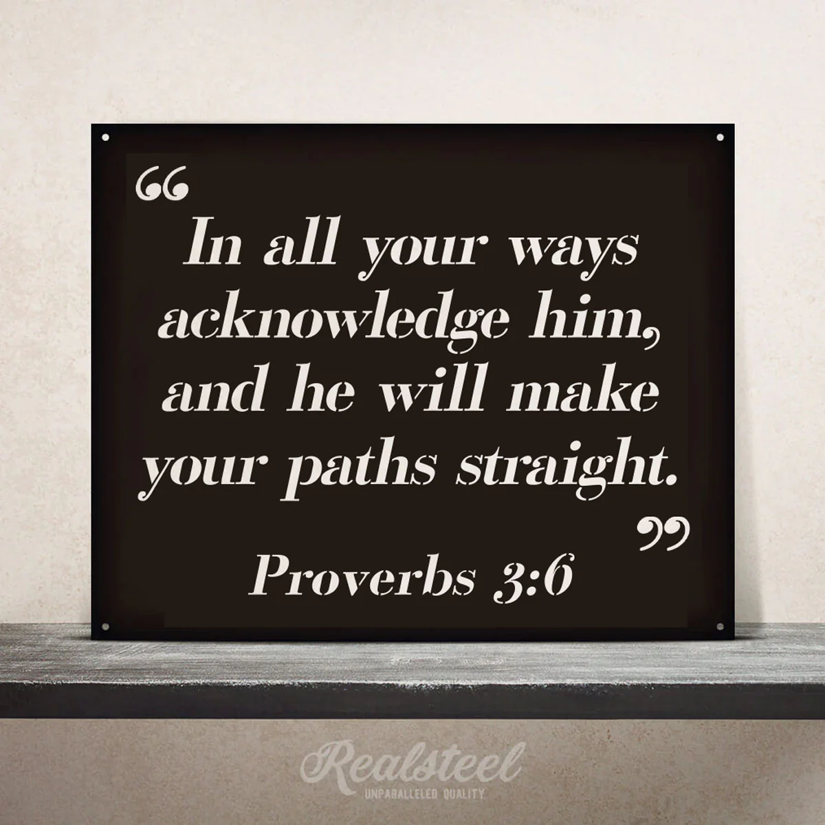 Bible Quote Wall Sign - Image 4