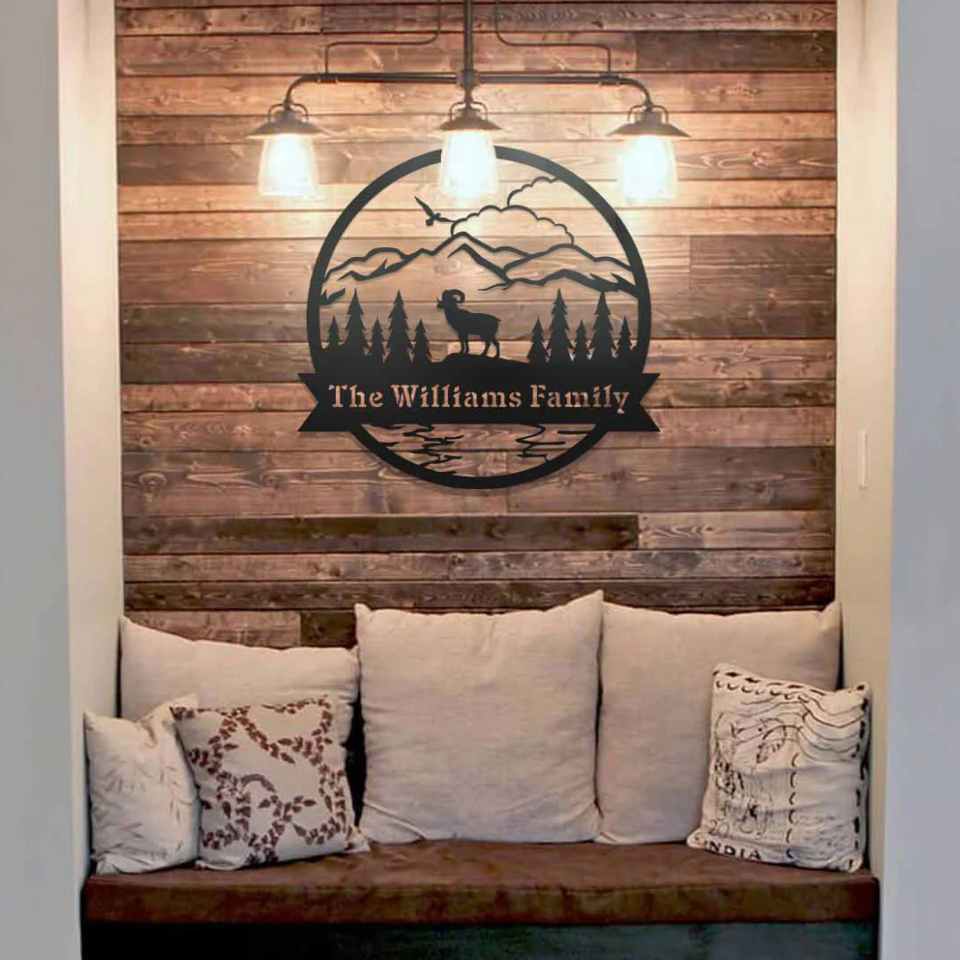 Great Outdoors Bighorn Sheep Monogram