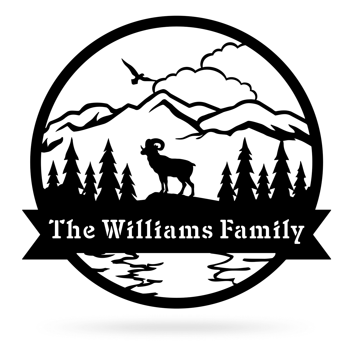 Great Outdoors Bighorn Sheep Monogram - Image 2